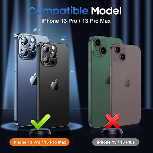 Miniatura 35 de UniqueMe [Paquete de 3 protectores de lente de cámara compatibles con iPhone 14 Pro Max/iPhone 14 Pro, vidrio templado, [compatible con fundas]