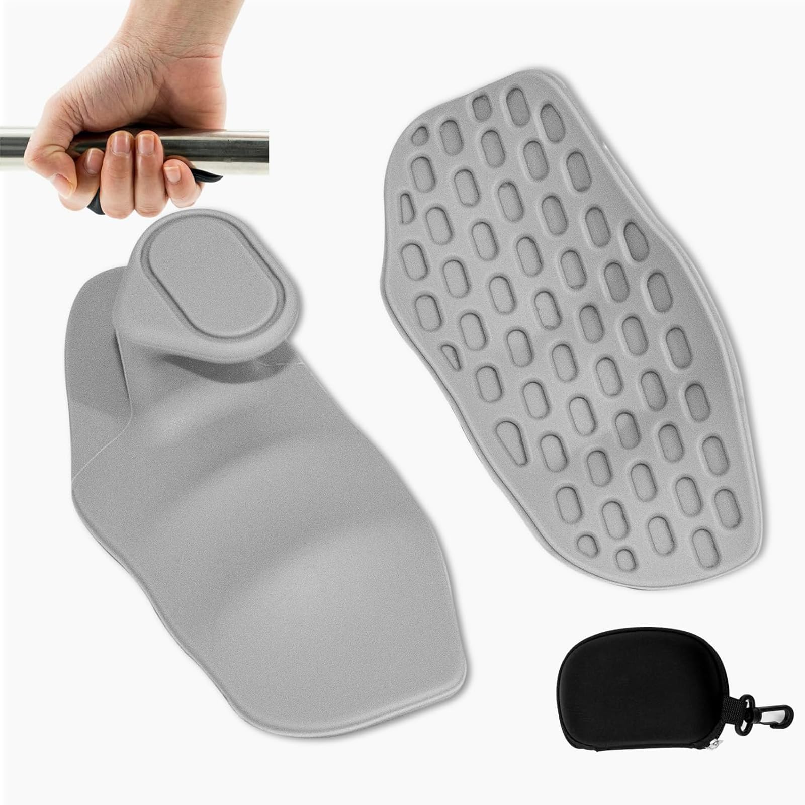 Macayda 1 Paar Anti Rutsch Gym Grips, Ergonomische Gummi Fit