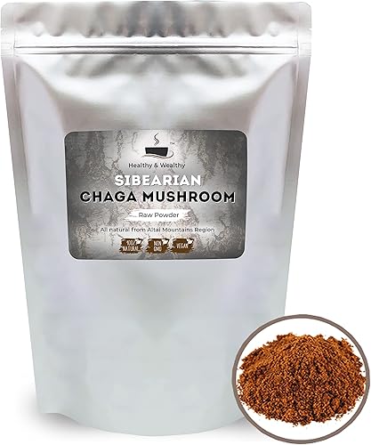 Polvo molido crudo de hongos chaga siberianos de la región de las montañas de Altai (2.2 libras (2.2 lbs)