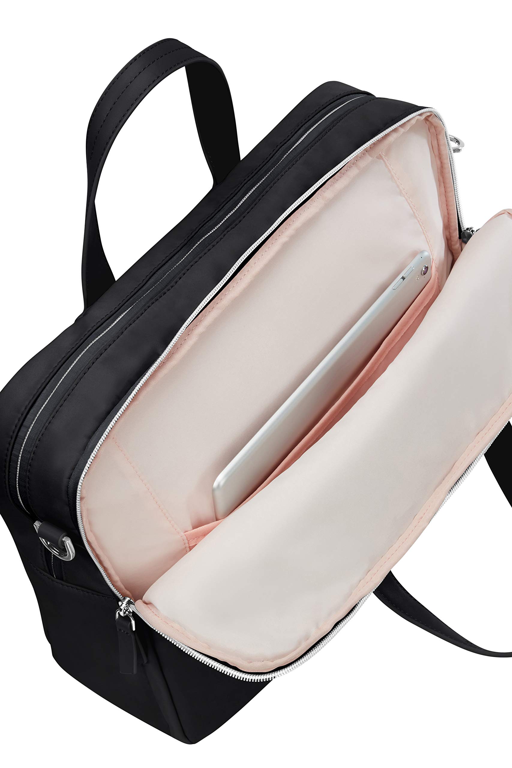 Samsonite Eco Wave Cartella 15.6 pollici con 2 scomparti, 39 cm, 15.5 L, Nero (Black)