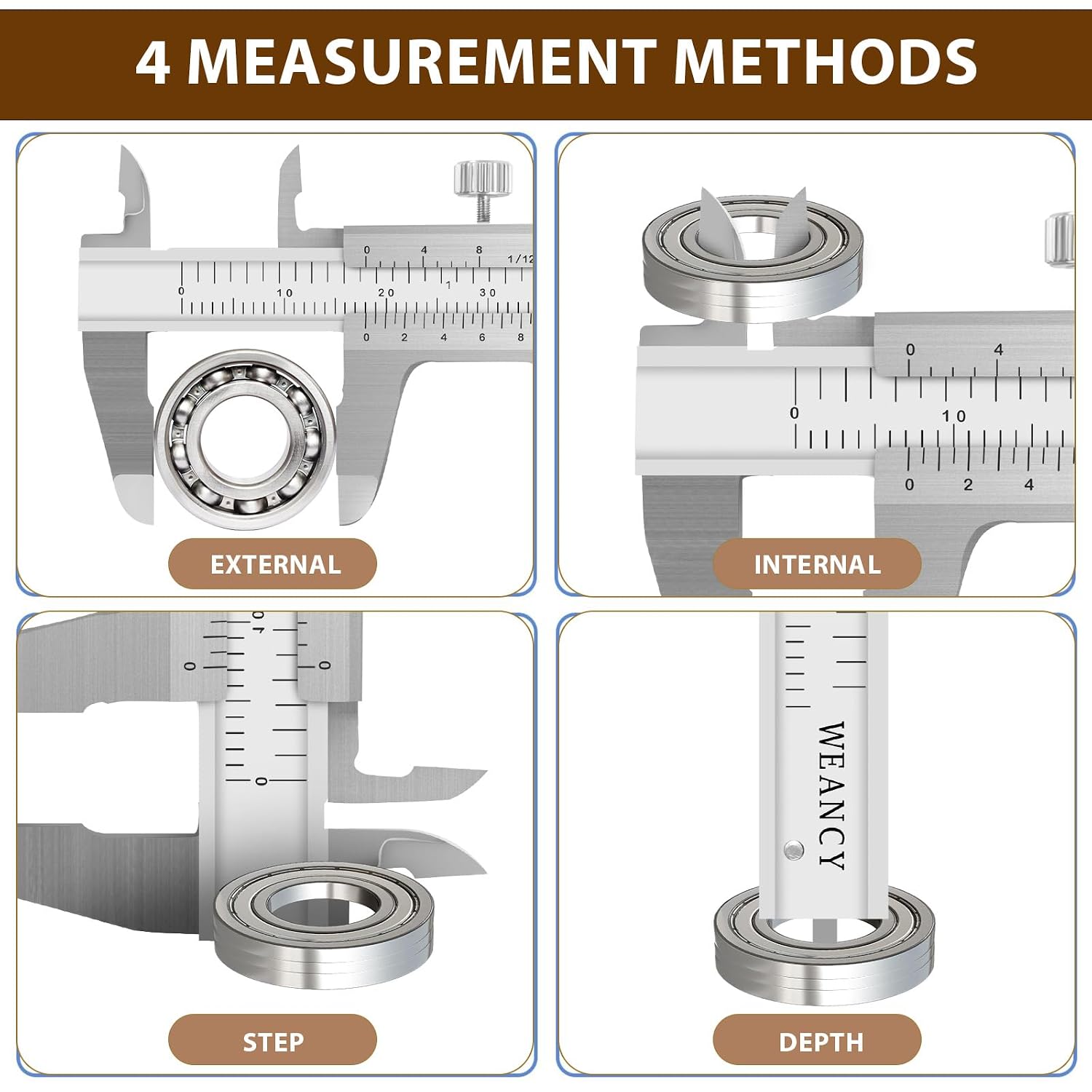3" Stainless Steel Vernier Pocket Caliper Measuring Tool Jewelry Making | Manual Micrometer with Storage Bag,1/128"&0.05mm Resolution,Inch/MM for DIY/3D-Printing/Jewelry making
