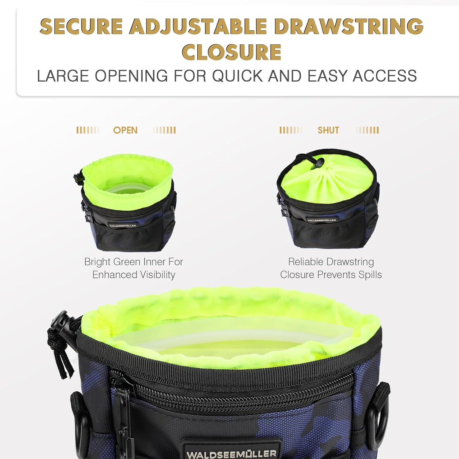 Sac de dressage avec clicker et design camouflage