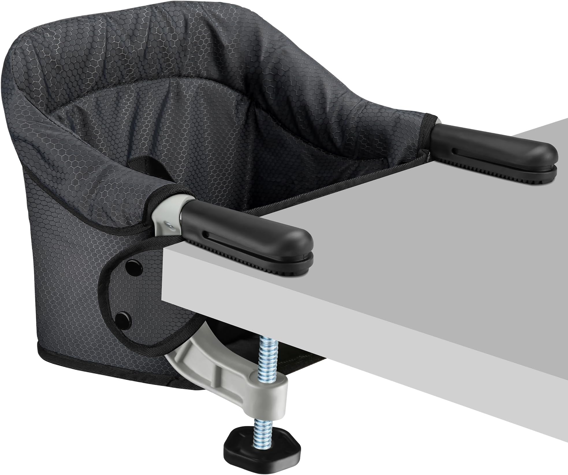 Toogel Hook On High Chair, Foldable Travel Clip Seat for 6-36 Months, Black