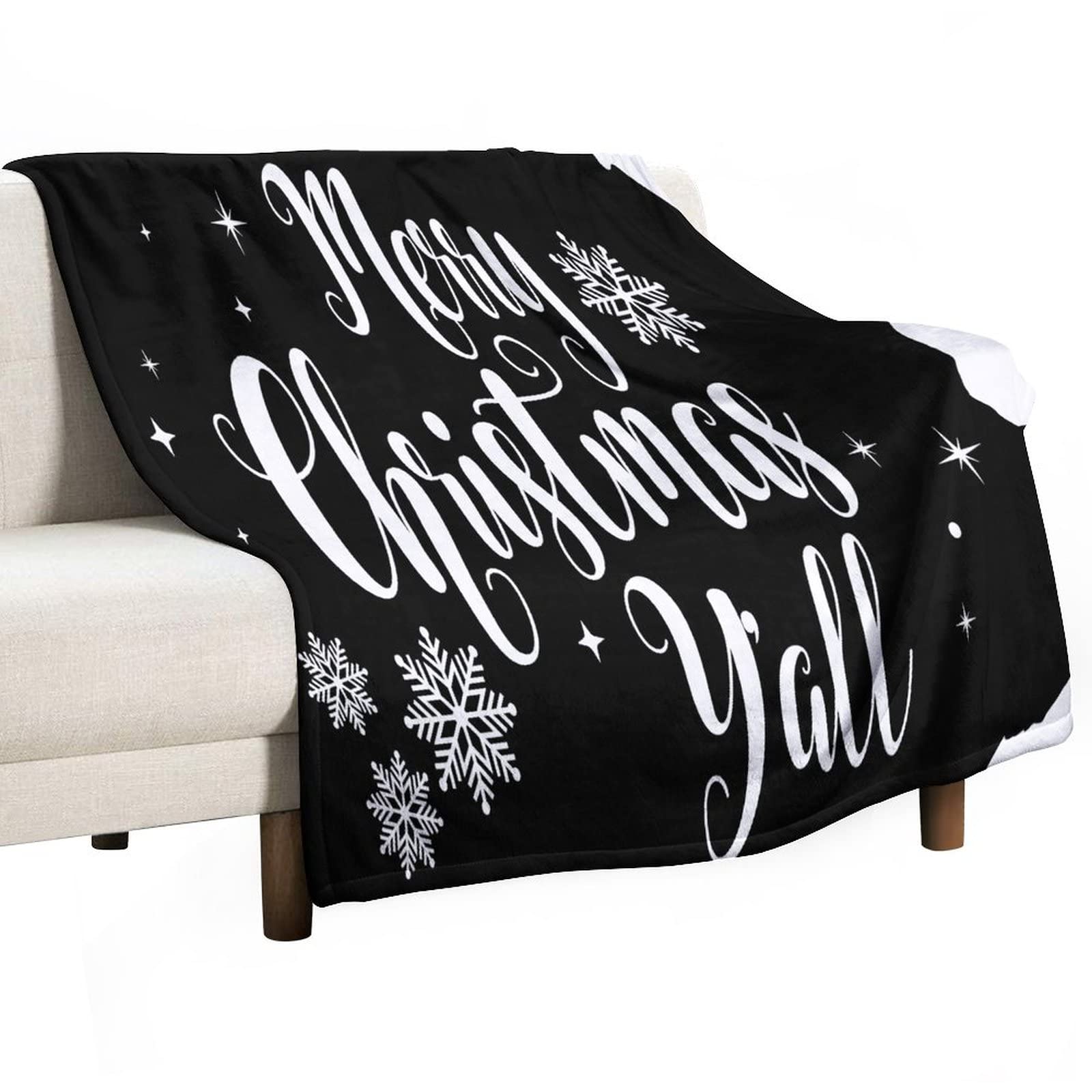 Couverture Merry Christmas Y'all Pennsylvanie plaid personnalisé polaire adultes doux