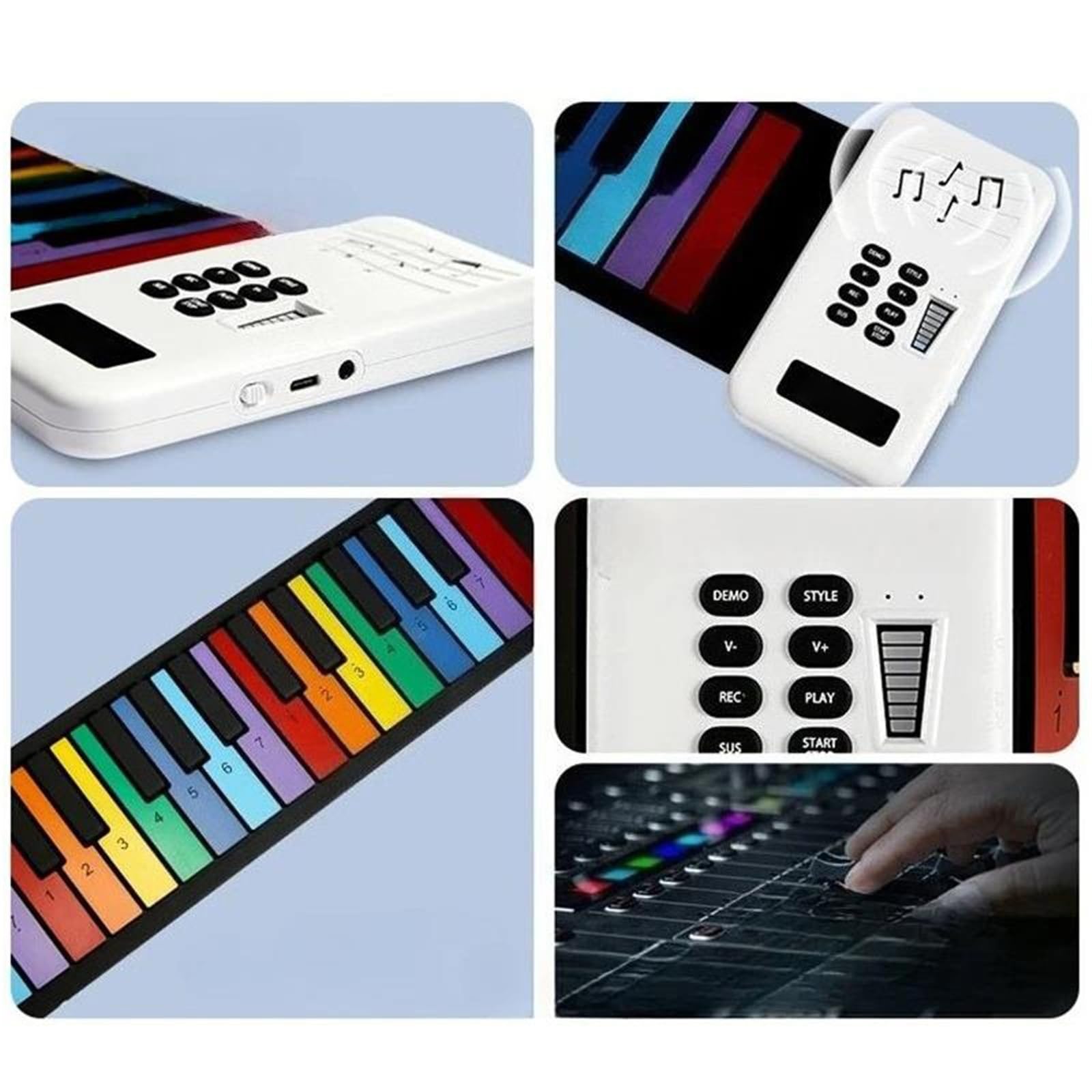 Pianino Elektroniczne 49 Klawiszy Cyfrowe Pianina Ręczne Profesjonalne Dla Początkujących Elektroniczne Instrumenty Muzyczne Przenośne