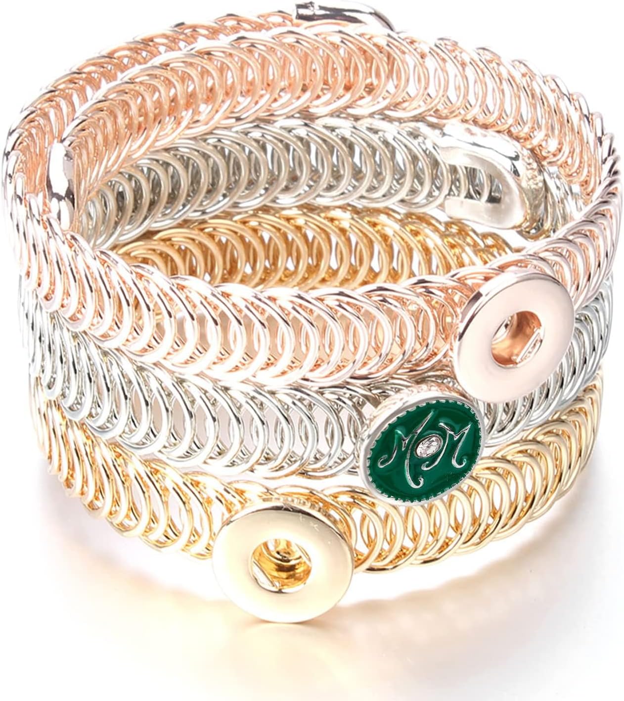 10PCs Mixed Style Rhinestones Snaps Jewelry Charms Buttons 18/20mm for Interchangeable Snaps Jewelry Making Women DIY Button Bracelets Necklaces Rings Brooch Accessories(Red) - Image 8