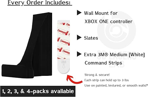 Miniatura 7 de 3d Lasers Lab Pantalla flotante para controladores Xbox ONESeries X y S (paquete de 2, rojo) Estante Minimalismo Organizar y almacenar Libre de