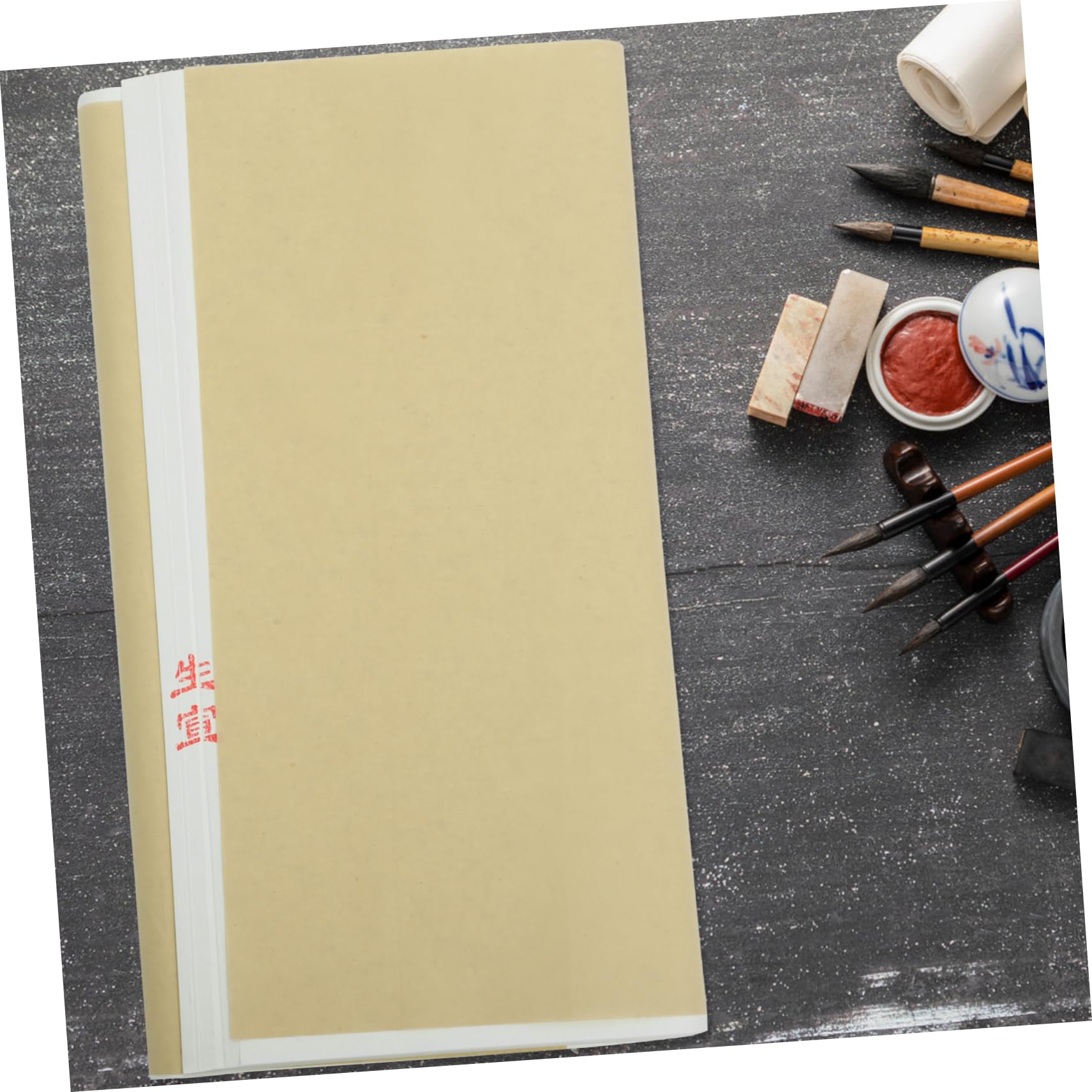 EXCEART Papier à Calligraphie Rectangulaire Blanc Multi-fonctionnel et Portable 100 Feuilles pour Aquarelle et Fournitures de Dessin Soi-même