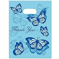 Vista 15 de Joyhey 100 unidades de 7.8" x 9.8" bolsas de plástico para mercancía, bolsas de compras y venta al por menor para boutique con asas troqueladas