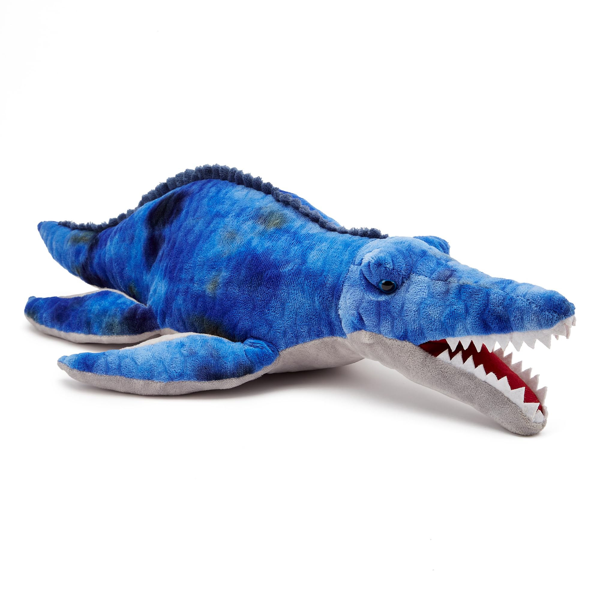 Zappi Co Children's 100% Recycled Realistic Lifelike Large Plush Toy - Soft & Cuddly Stuffed Animal for Boys and Kids (60cm Length) (Mosasaurus)