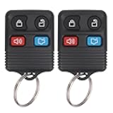 Keyless Entry Remote Key Fob Compatible with Ford Escape Explorer Expedition Focus Fusion Mustang Taurus, Lincoln, Mercury, Mazda, Replacement for CWTWB1U345, 4 Button (Pack of 2)