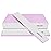 Professional Nail File-100/150 Grit Double Sided Reusable 12pcs Nail Files for Acrylic Nails, Nail Files for Natural Nails at Home and Salon