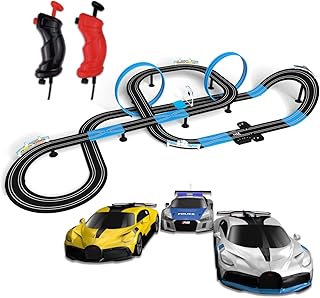 AGM MASETCH High Speed Series Slot Car Race Track Sets - Slot Cars, Race Tracks & Accessories Electric Race Car Track, Dual Electric Race Track, Electric Race Car Track Set for Girl & Boy