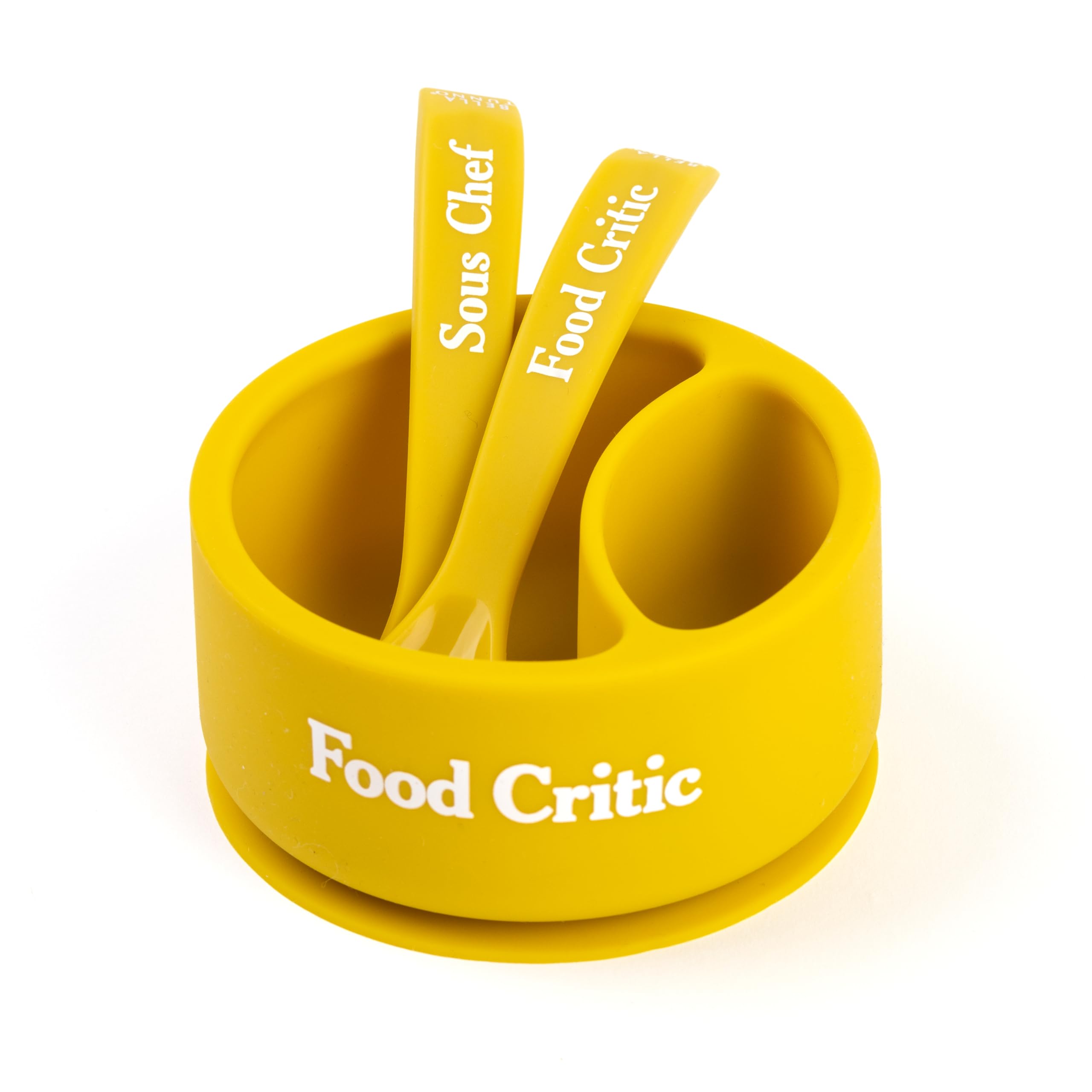 Bella Tunno Silicone Suction Bowl & Spoons for Toddlers & Babies, Food Grade BPA Free Silicone, Non Slip Base, Microwave & Dishwasher Safe, Ideal