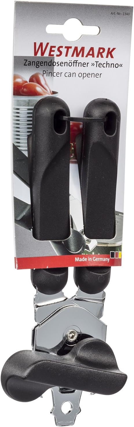 Westmark Germany Steel Manual Can Opener with Lid Lifter (Black)