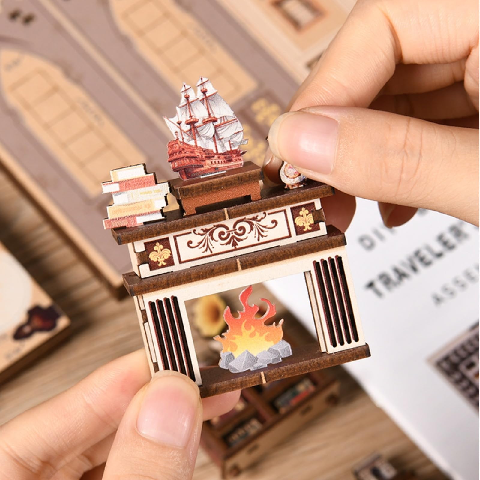 predolo Angolo Libreria Caldo Miniature Case Fai