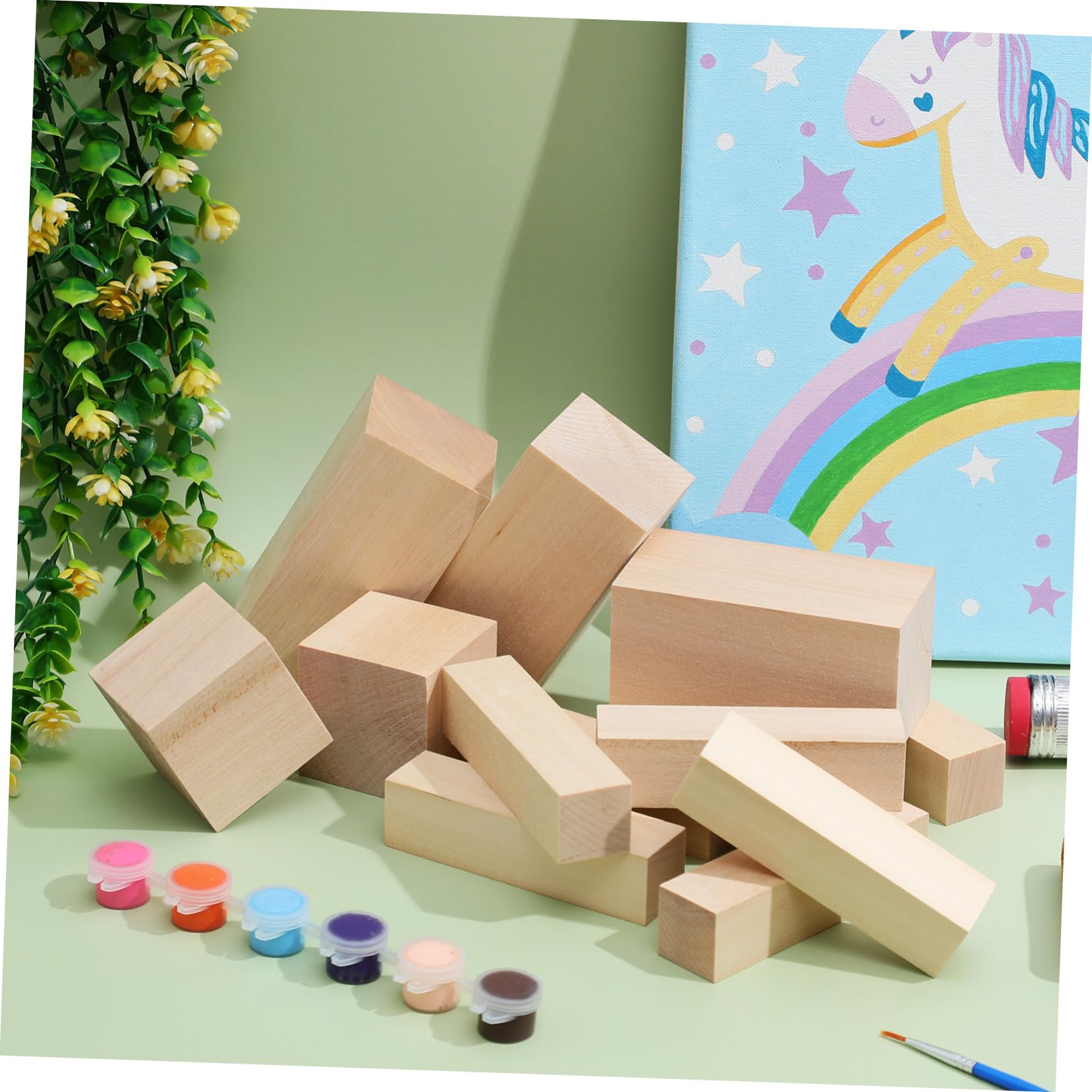 ORFOFE 13 Pezzi Blocchi Legno Tiglio Non Trattati per Intaglio Blocchetti Basswood Naturale per Artigianato e Scultura da Te Dimensioni per Viaggi e Attività Outdoor