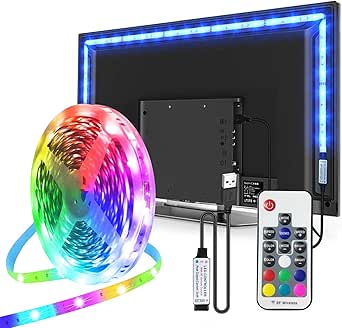 HOUHUI Luces LED Para TV De 32 A 65 Pulgadas, Tira De Luces LED RGB De