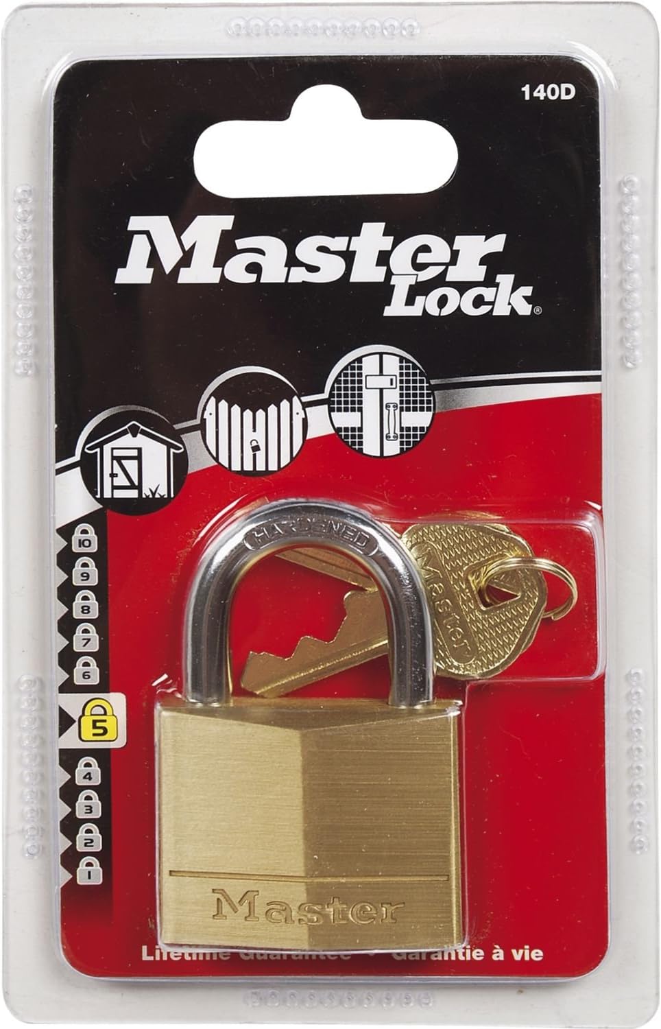 140EURD 40mm Brass Padlock