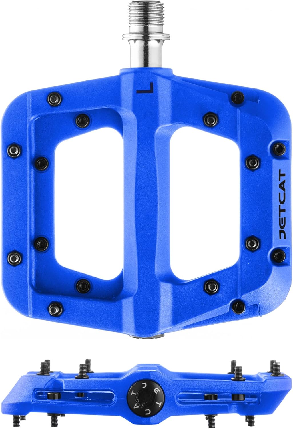 Mountain Bike Pedals Flat - MTB Pedals Flat, Bicycle Pedals for BMX/MTN/Road/Gravel/EBike, BMX Pedals, Platform Pedals, Adults & Kids Bike Replacement Upgrades Parts 9/16