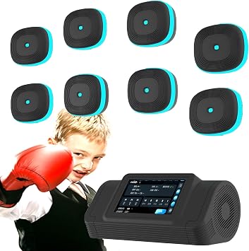Smart Boxing Machine with Music, Bluetooth, 10 Speed Levels, LED Target Trainer for Home Workout, Remote Control Included