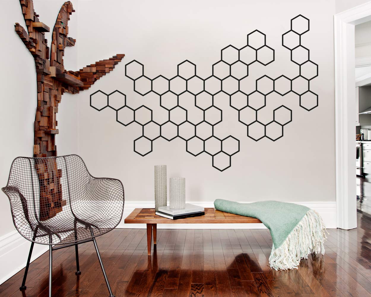 The LxLab | Molecules Wall Decal | Geometric Wall Sticker | Geometric Art Decal | Minimalist | HQ (XL)