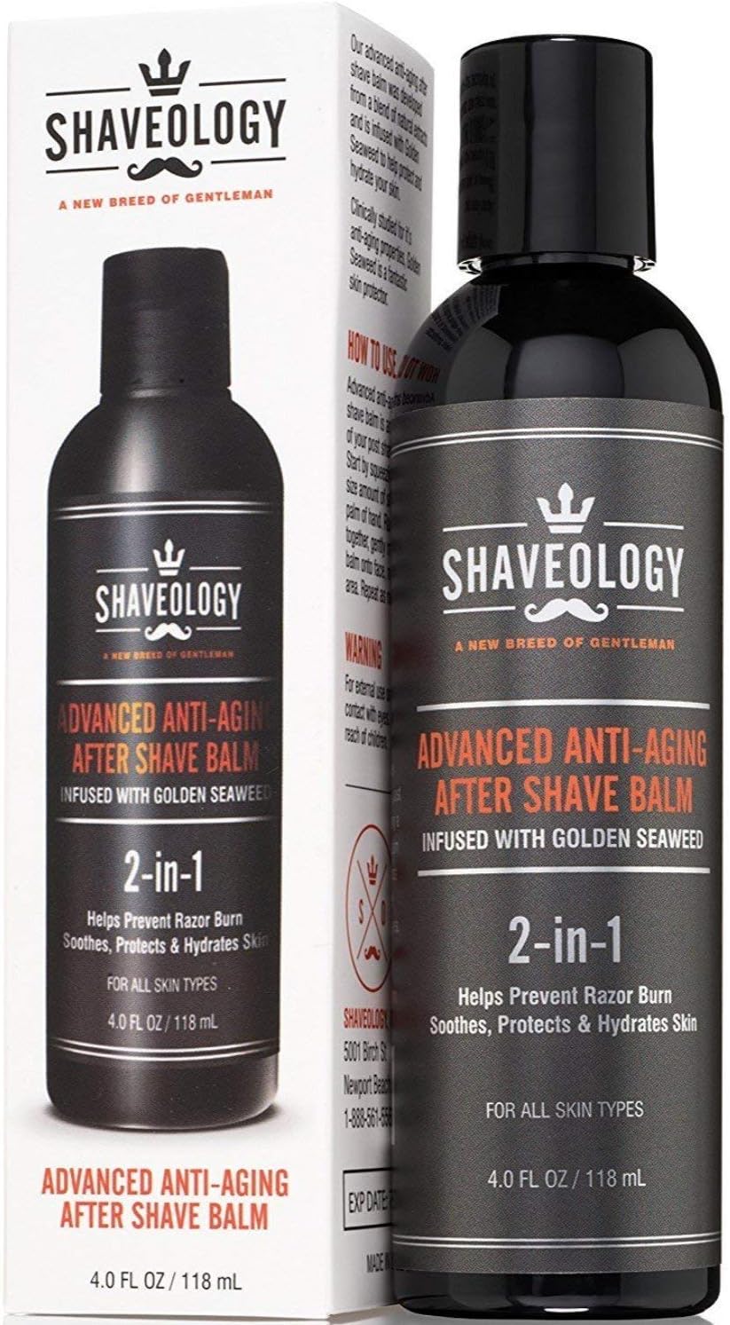 Aftershave for Men - Advanced After Shave 2-in-1 Anti-Aging Skin Care Aftershave Balm for Men Natural Moisturizer After Shave for Men's Shaving - Eliminates Razor Burn, Bumps, Rashes and Ingrown Hair