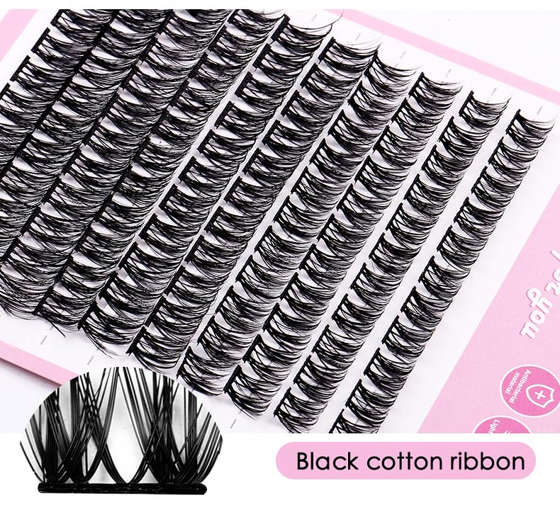 Miniatura 7 de 110 racimos de pestañas onduladas, pestañas individuales, racimos de pestañas mixtas, extensiones de pestañas postizas, extensiones de pestañas