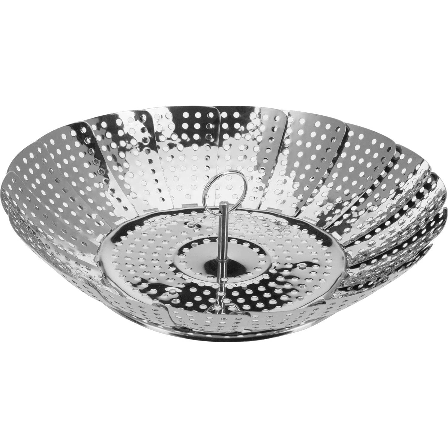 Westmark Cestello per cottura a vapore, Regolabile, per pentole di Ø 14 - 23 cm, acciaio inox, argento, 12592270