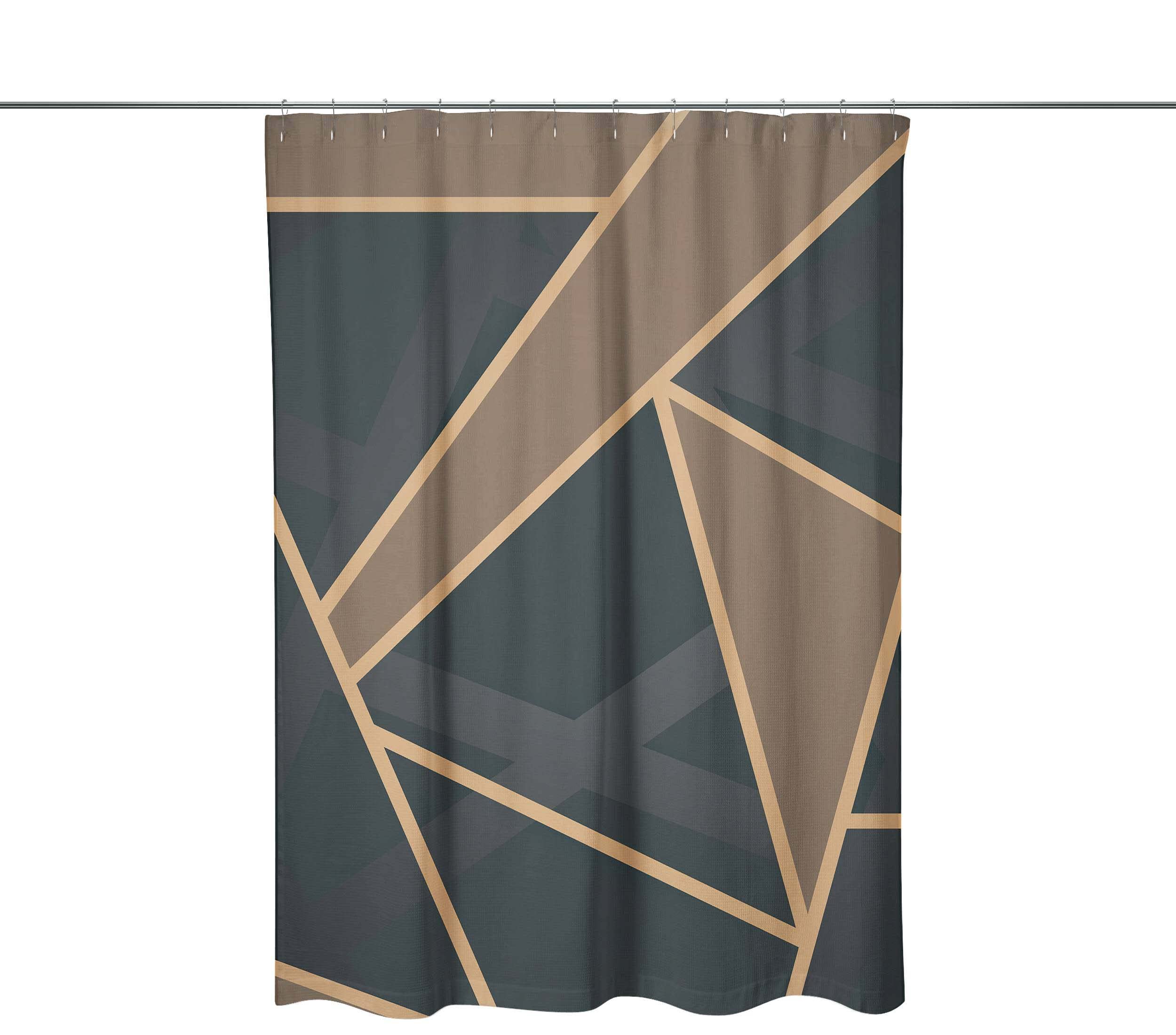 Bonamaison Shower Curtain, Polyester, Multicolor, 150x200