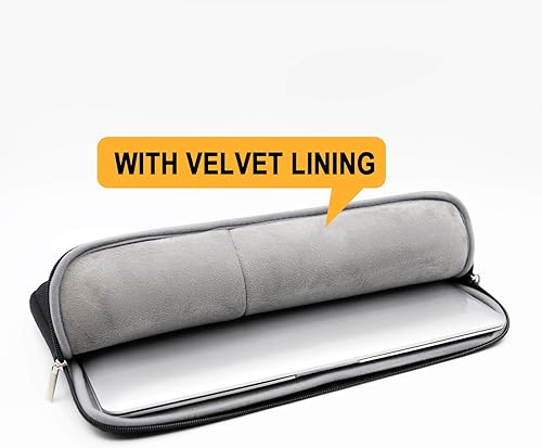 Miniatura 3 de RAINYEAR - Funda para laptop de 15.6 pulgadas, funda suave y esponjosa, bolsa de transporte con bolsillo frontal y bolsa de accesorios, compatible