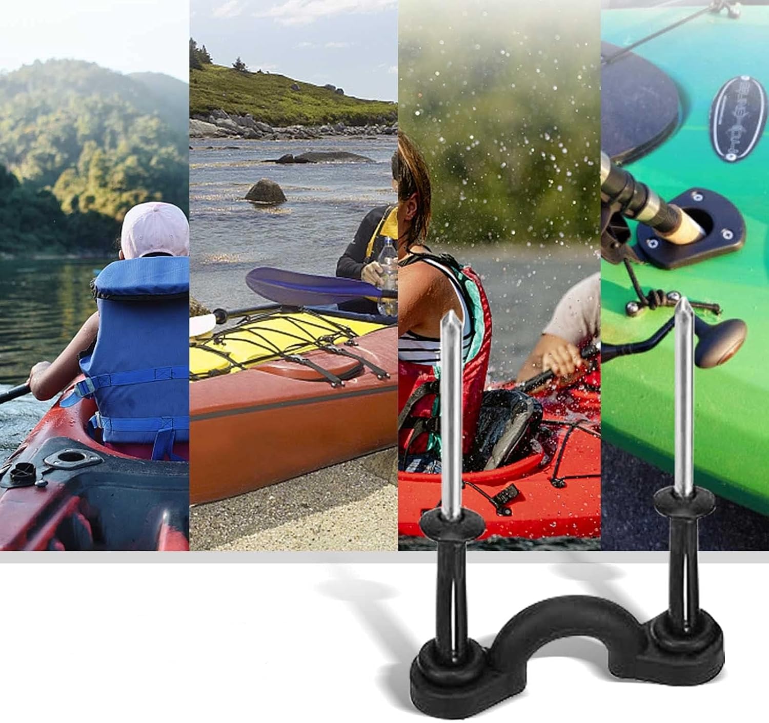 Kayak Tie Down Loops with Stainless Steel Rivets – Durable Tie-Down Loops & Anchors for Secure Rigging, Repair, and Customization