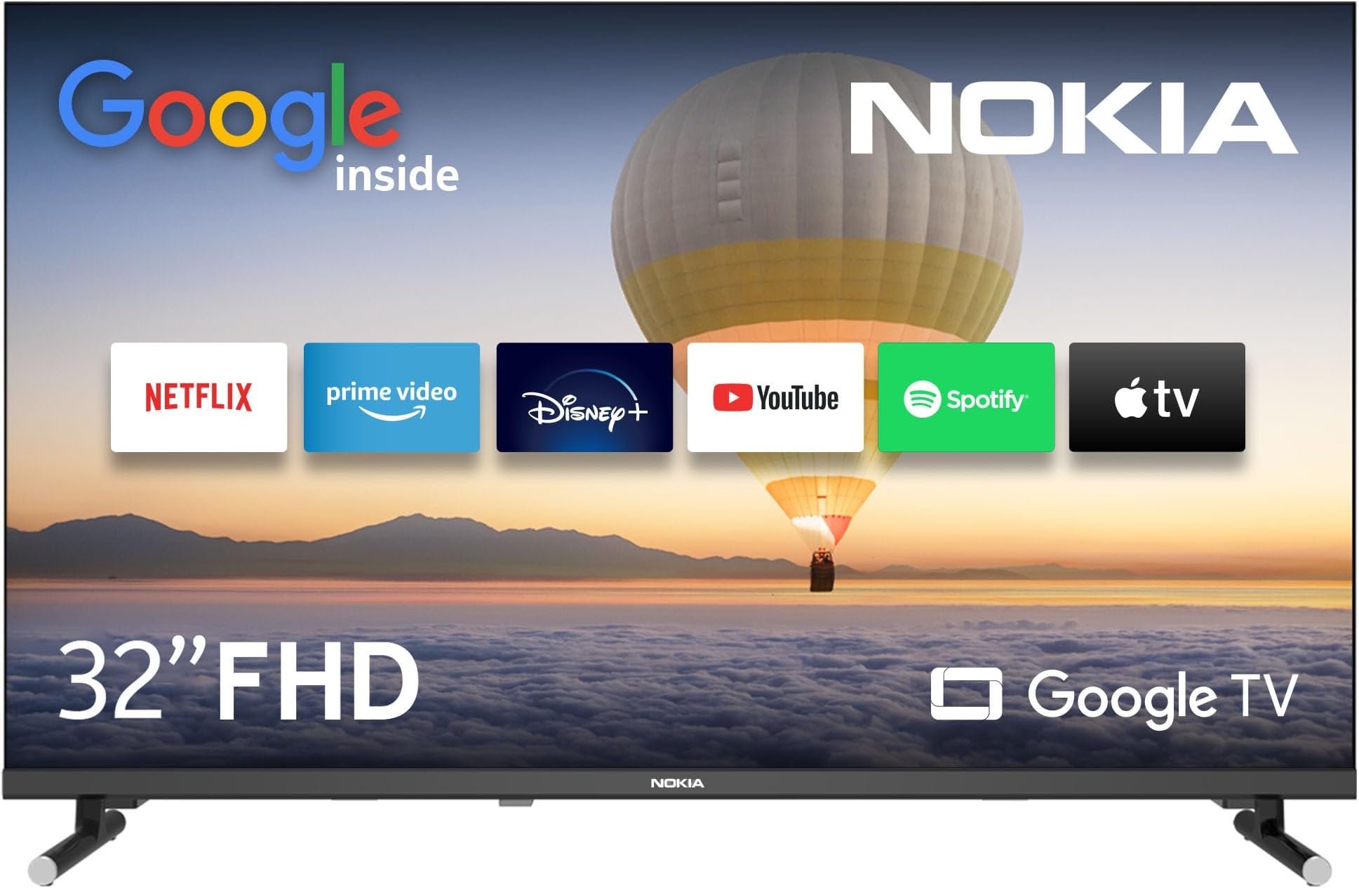 CHIQ L32G7L, 80cm (32 Pouces), télévision Android 11 Bord Ultra Fin, HDR, DBX-TV, Smart TV
