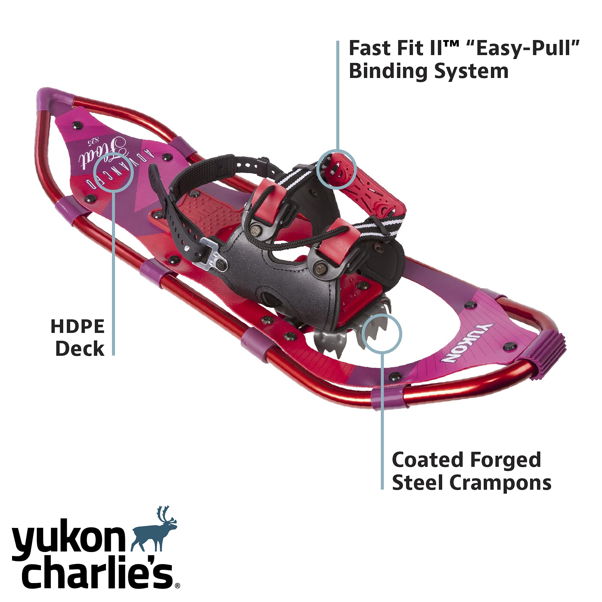 Yukon Charlie's スノーシュー　キット　825 収納袋付き Amazon.co.jp: Yukon Charlies Advanced Float Women's Snowshoe