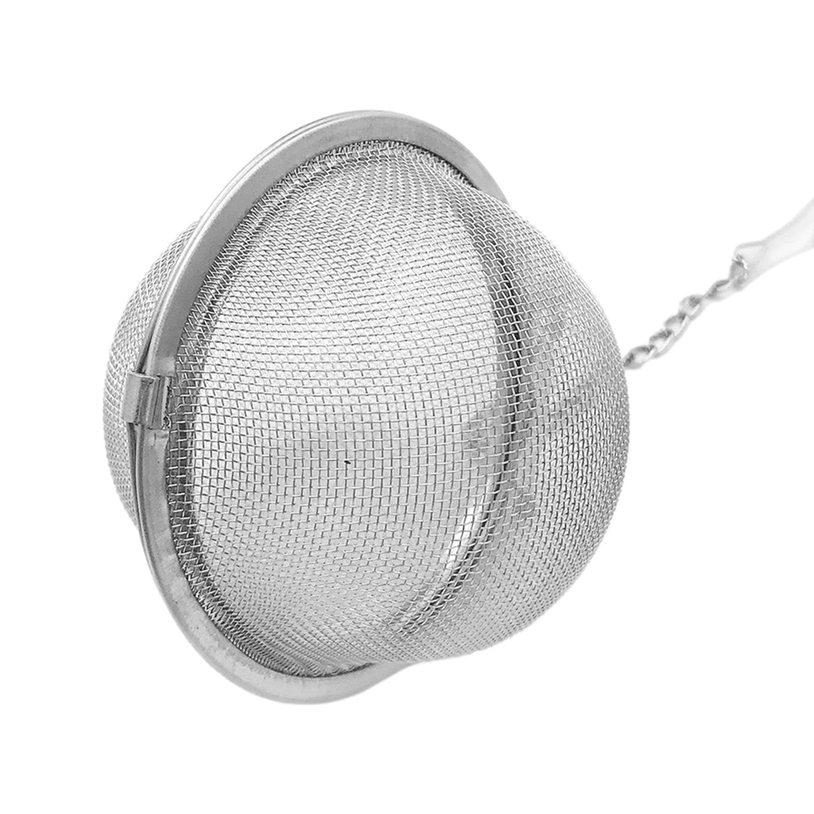 Infusores de bolas de té a granel, filtro de bolas de té,Bola de té de malla con cadena | Colador de té de acero inoxidable para té suelto, infusor reutilizable con cadena de té caliente, f