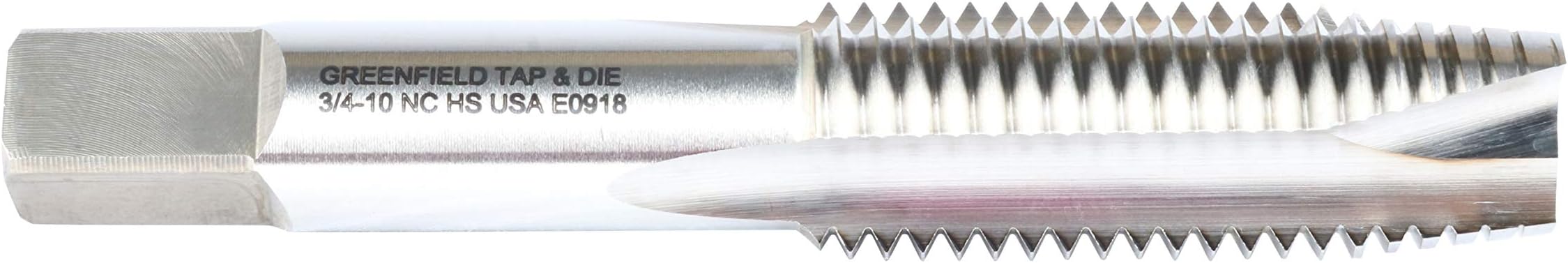 WIDIAGTD 12045 GUN7301 Maintenance Tap, Plug Chamfer, Right Hand Cut, 3 Flutes, 3/8-24, HSS, Uncoated