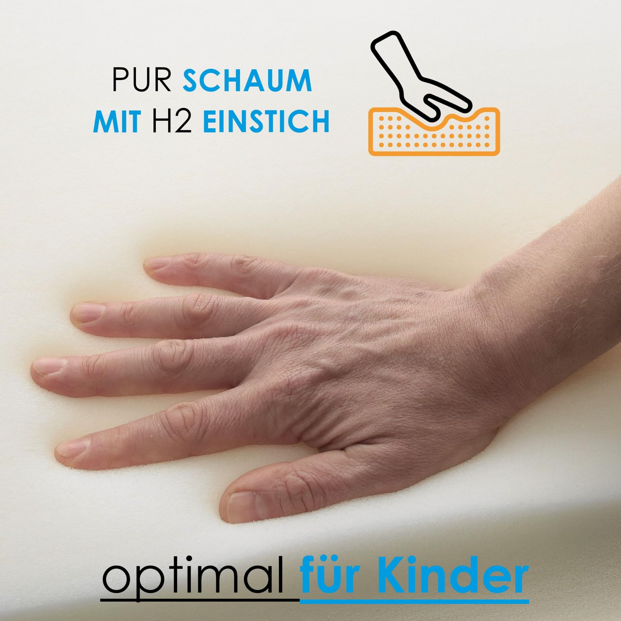 Baby Laufgittermatratze Bäri | Baby Matratze Laufgitter 120x105cm, Dicke 6 cm | 6-eckige Laufstallmatratze Microfaser-Bezug abnehmbar & waschbar | Hochwertige Kaltschaumstoffmatratze