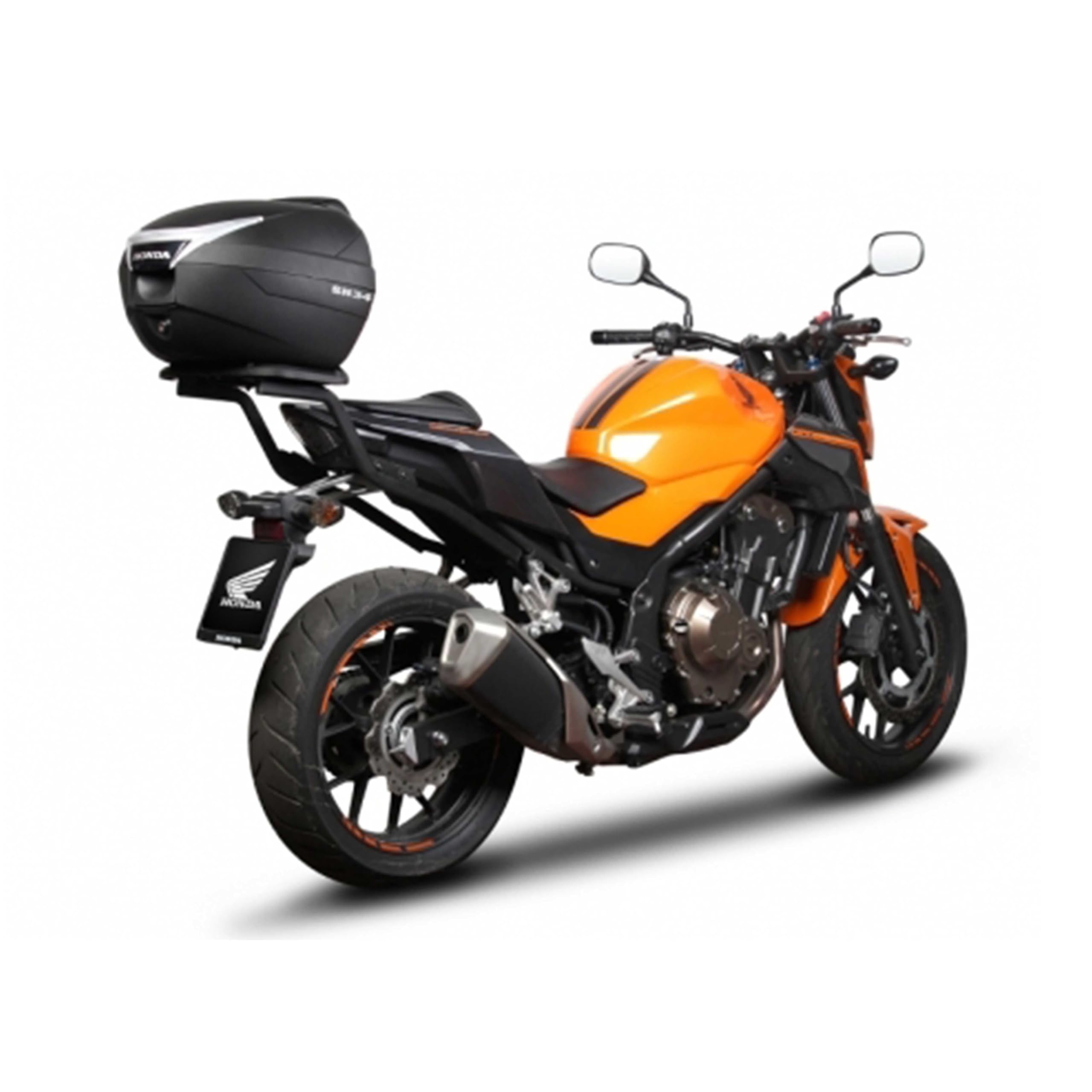 Shad SH 34 Top Case Carbon Baúl 34 litros scooter moto con placa universal y respaldo de regalo