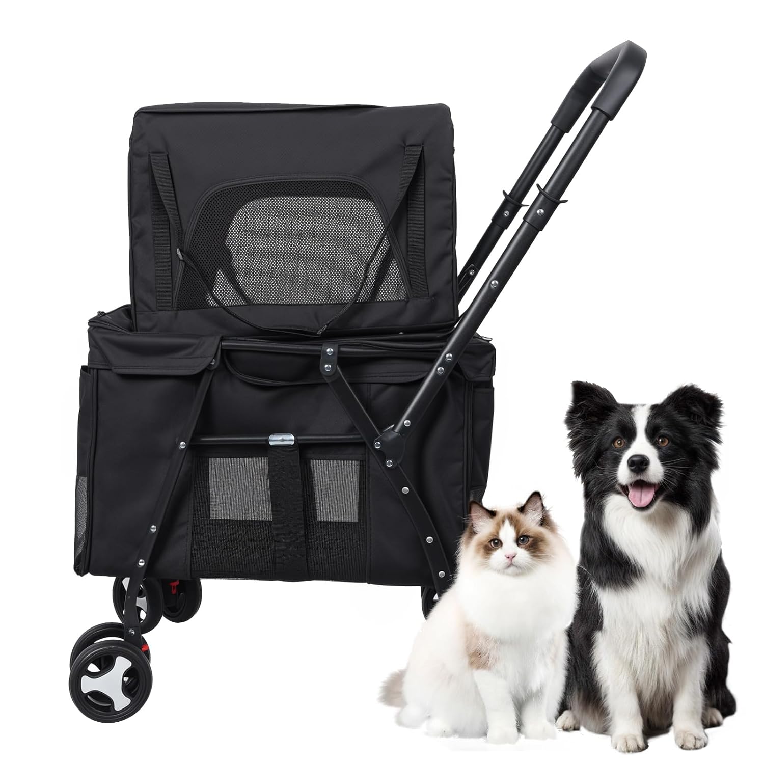 Ultimate Comfort for Furry Friends: Review of the Double Pet Stroller for Two Dogs or Cats