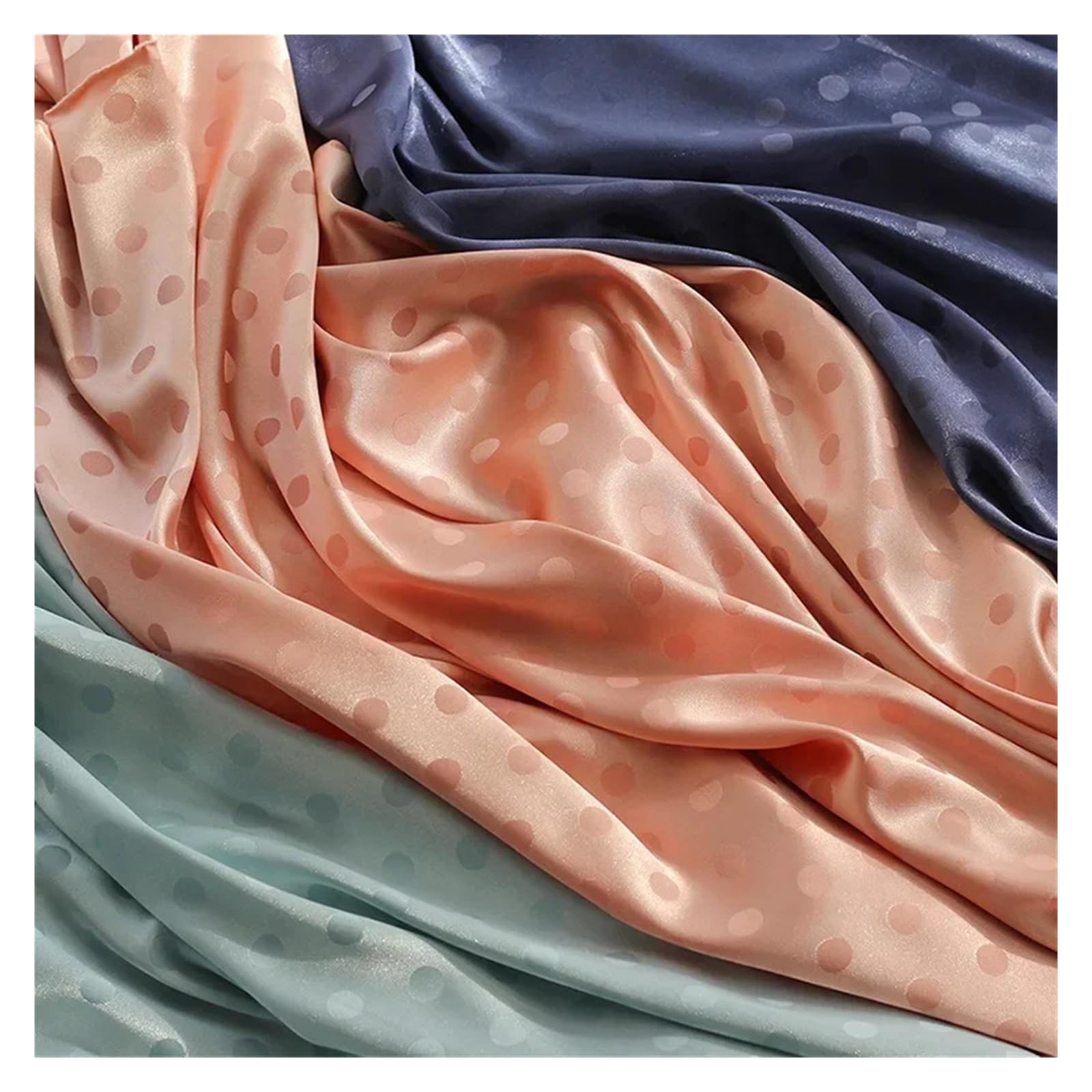 Tela De Raso Satin Tela satinada Jacquard tejida teñida camisa Multicolor vestido de pijama costura moda Material al por mayor tela metro(Color7,1.5 meters)