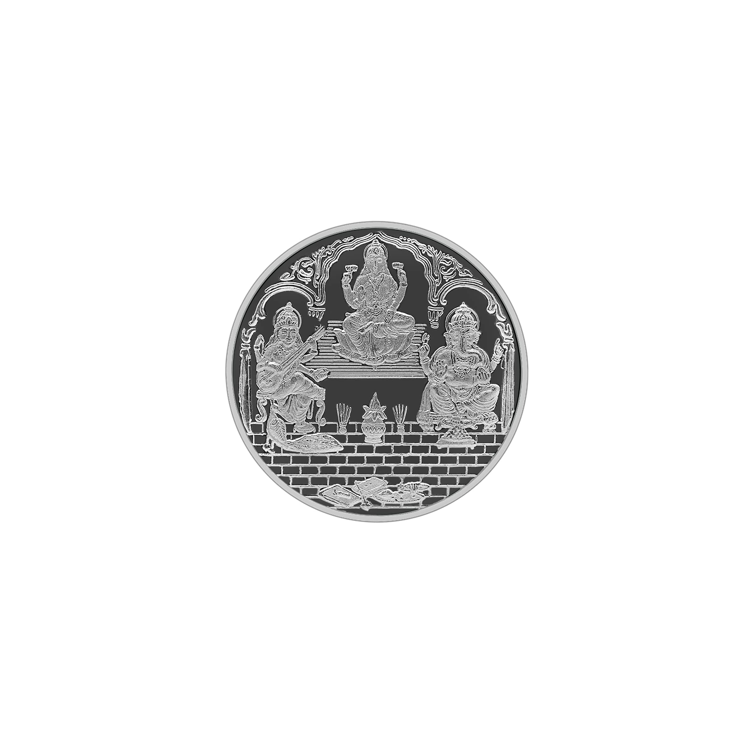 MAA SILVER 999 Purity Silver Trimurti | Laxmi/Lakshmi Ganpati/Ganesh & Saraswati Ji Coin/Sikka for Diwali|Dhanteras with Box for Gifting & Religious Use (5 Grams) (B07D8Z19DD) Amazon Price History, Amazon Price Tracker