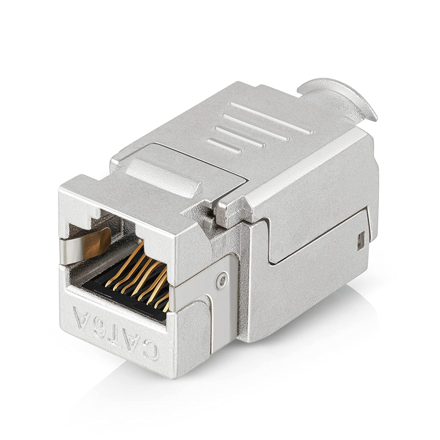 SETH ENTERPRISES Keystone Module Jacks - CAT6A Shielded Keystone Jack RJ45 Cat 6A Ethernet Module 10 Gbit with Shielded Metal Housing (6 Pcs) (B0C3YPBHDW) Amazon Price History, Amazon Price Tracker