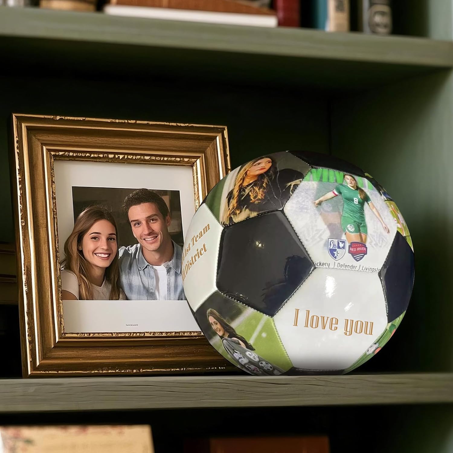 Customized Soccer Ball Personalized Custom Soccer Ball with Name, Text, or Photos,Great Personalized Brithday Gift for Coach, Son, Boyfriend, Daughter, Dad, Mom or Any Soccer Fan,Sizes 5
