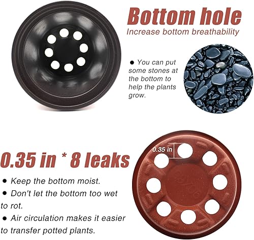 Miniatura 5 de QPEY Macetas de vivero con cúpulas de humedad, 30 juegos de macetas transparentes y suaves de 4 pulgadas, recipientes de plástico para plantas,