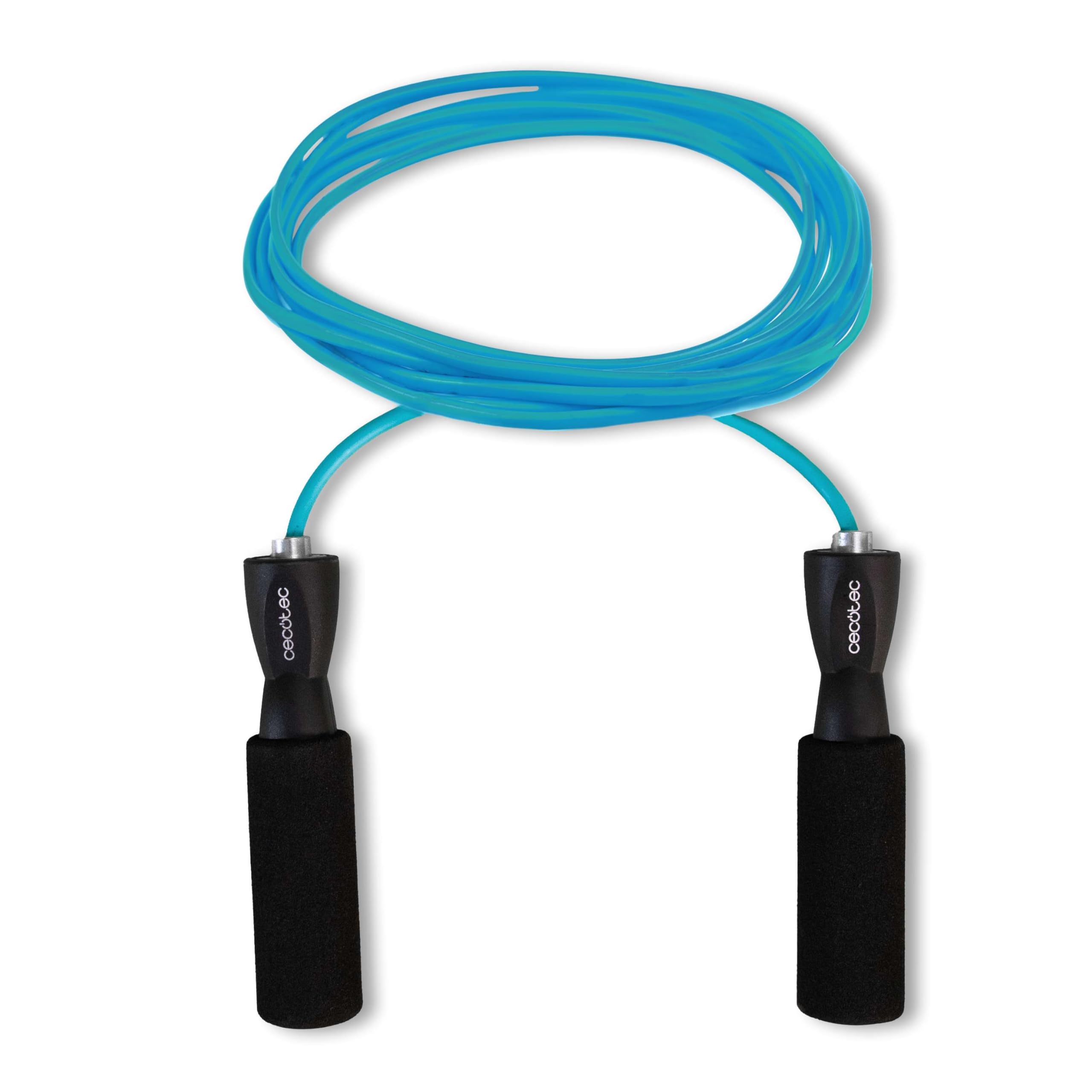 Cecotec Skakanka do skakania mały fitness DrumFit Jump Rope, długość 295 cm, wykonana z PVC, ergonomiczne antypoślizgowe uchwyty, system gładkiego łożyska