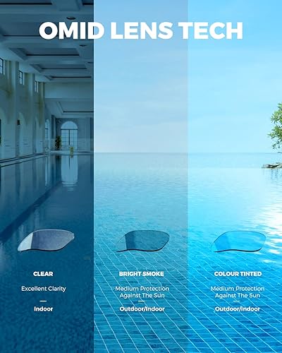 Miniatura 7 de OMID P2 Lite - Gafas de natación cómodas antivaho para hombres, mujeres, adultos y jóvenes