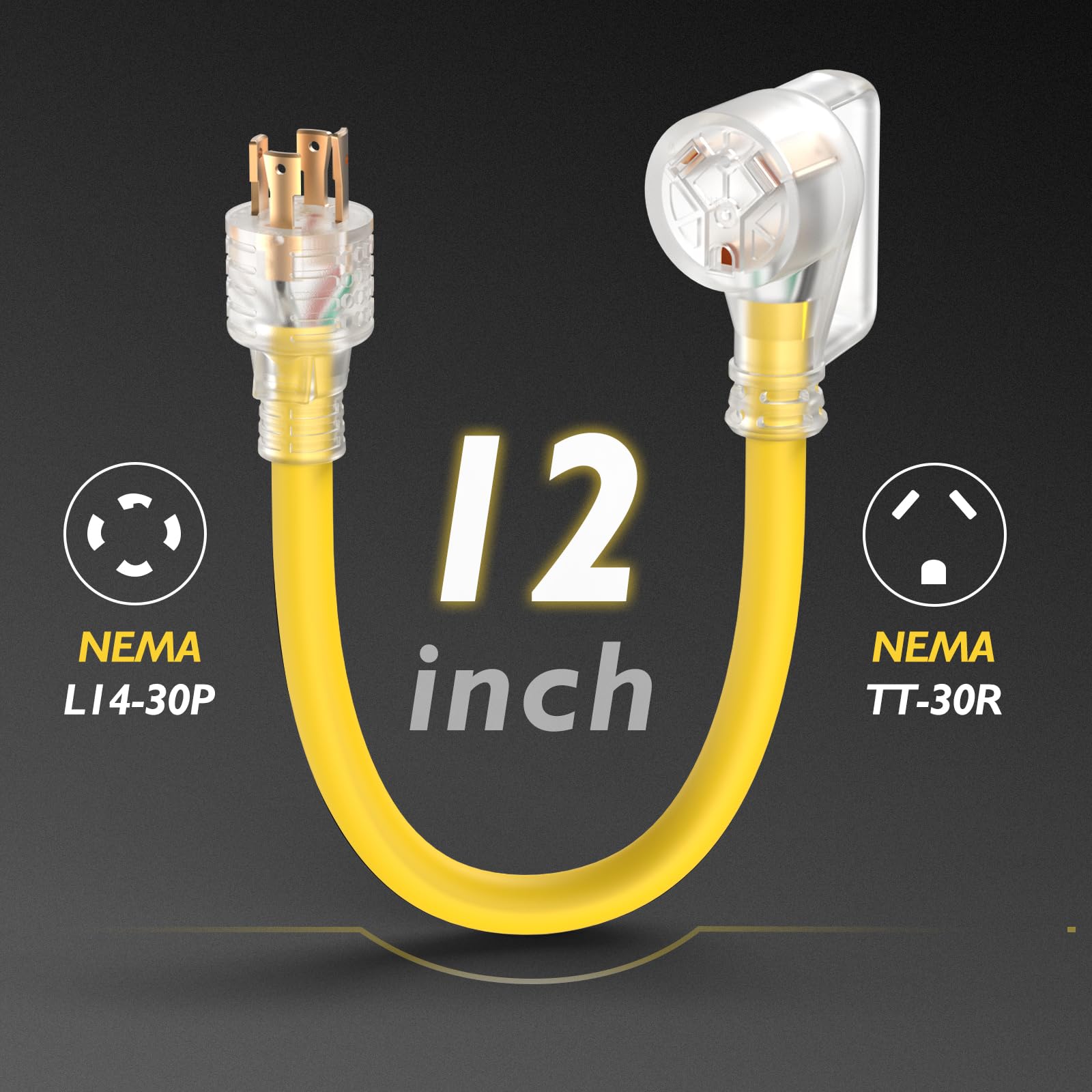 Generator House Adapter Snapklik.com : TOOLIOM 4 Prong 30 Amp RV Generator Adapter Cord, NEMA ...