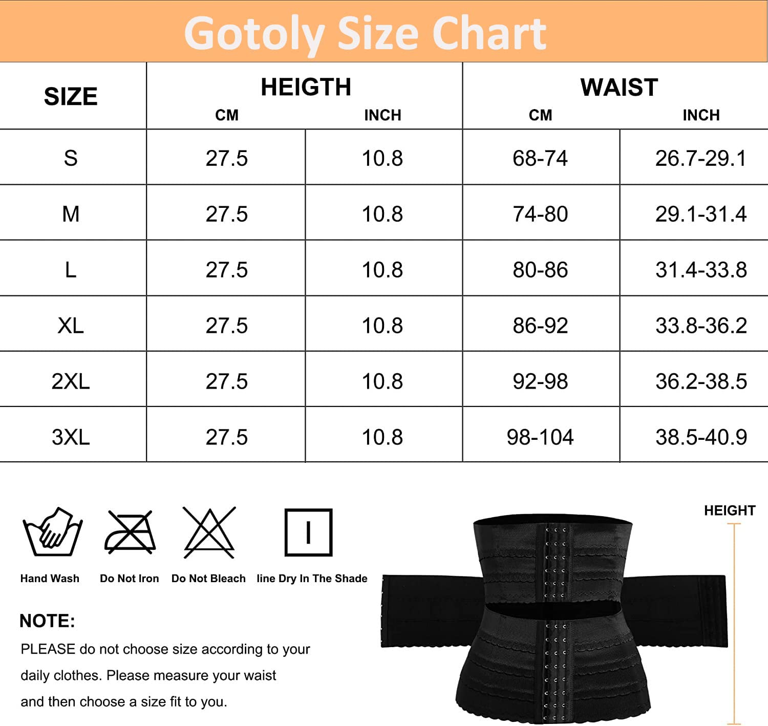 Gotoly Femme Gaine Amincissante Corset Minceur Serre Taille Body Sculptant Ventre Plat Waist Tranier Gainant Ceinture