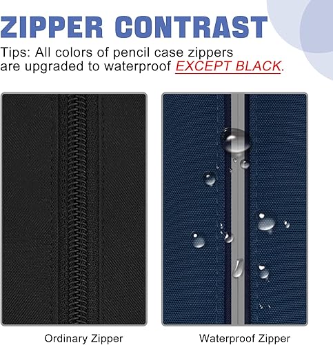 Miniatura 101 de Fmeida Estuche para lápices estético, bolsa de lápices de gran capacidad, estuche portátil para bolígrafos, oficina, papelería, bolsa de maquillaje