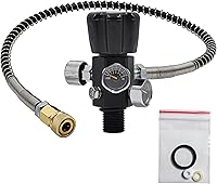 Vista 1 de Válvula adaptadora de estación de llenado 4500psi para botella de tanque de cilindro de Airsoft PCP Paintball HPA